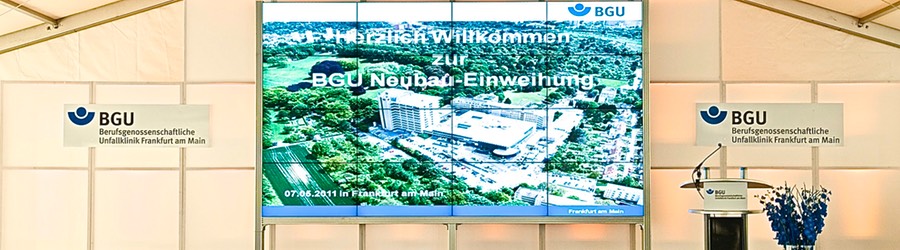BGU Frankfurt Neubau Einweihung 2011  SANDBURG event production support