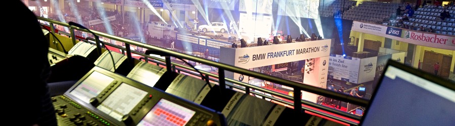 BMW Franfkurt Marathon 2011 Frankfurt Festhalle Lichtregie SANDBURG event