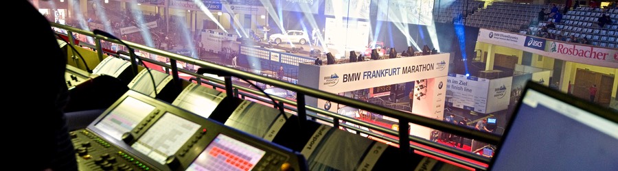 BMW Franfkurt Marathon 2011 Frankfurt Festhalle Lichtregie SANDBURG event 