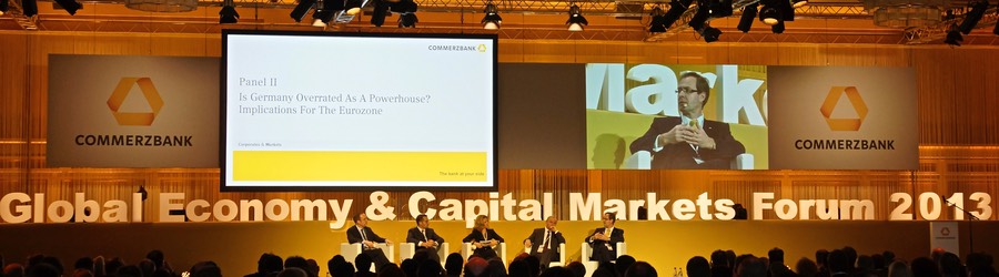 Commerzbank AG Global Economy & Capital Markets Forum 5 2013 Marriott Hotel Frankfurt  SANDBURG event production support