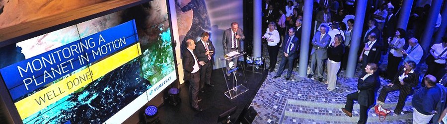 EUMETSAT MSG-3 launch event Darmstadt SANDBURG event production support